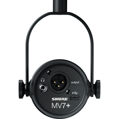 Shure MV7+ Podcast XLR/USB Microphone (Black) - Image 4