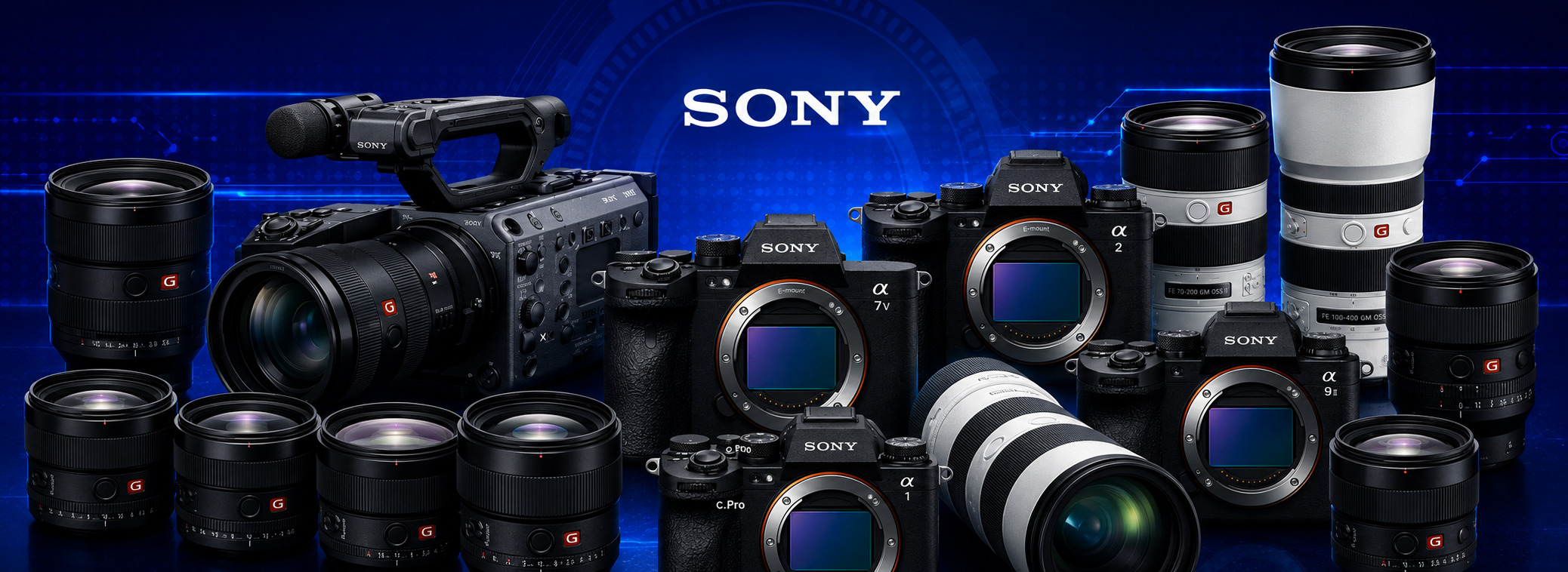 High-End Sony Camera Gear Lineup